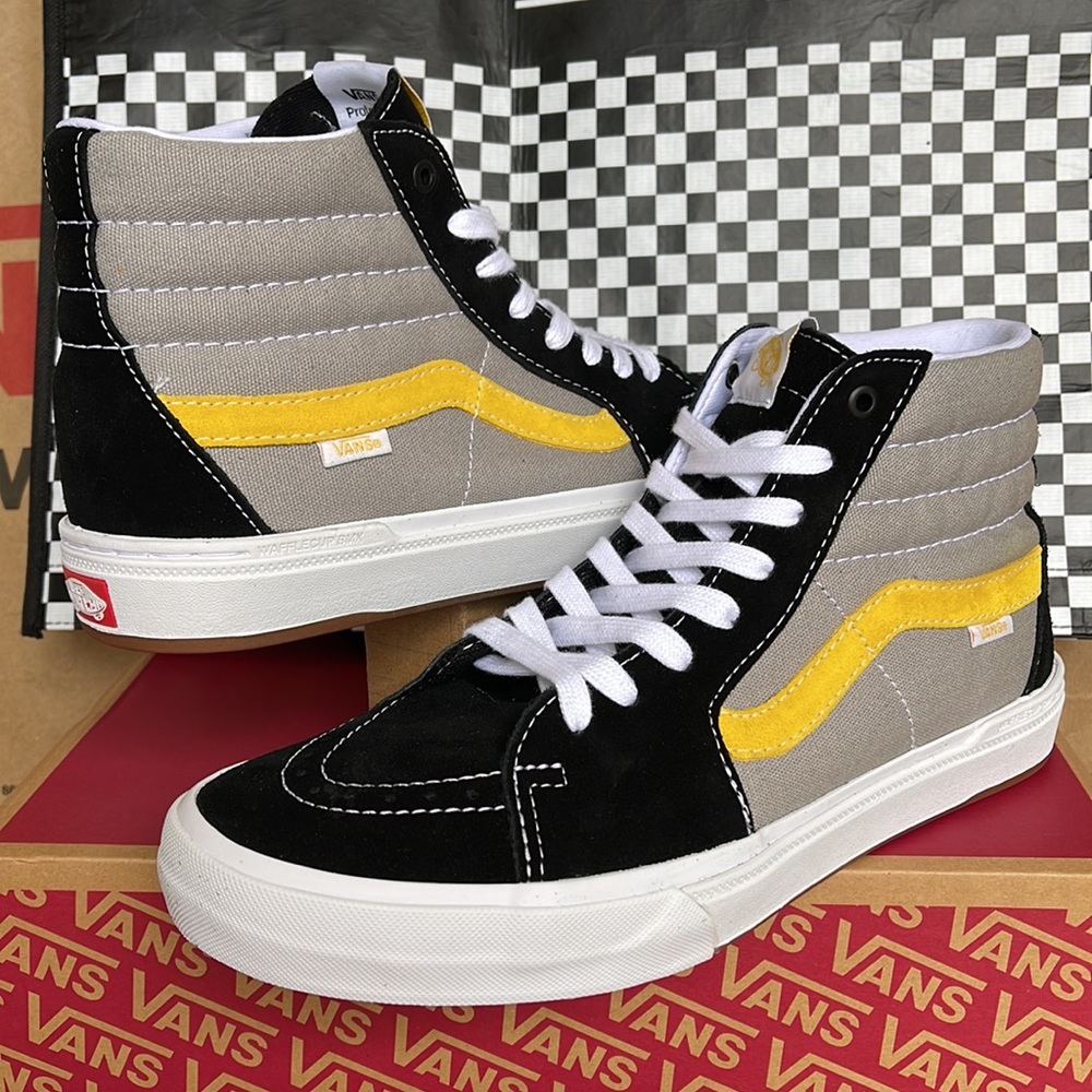 Vans BMX Sk8-Hi Black/Grey/Gold Men’s sneakers - Picture 9 of 16